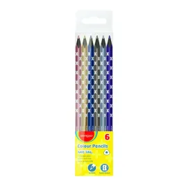 kredki-olowkowe-keyroad-trojkatne-czarne-drewno-metalic-6szt-mix