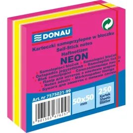 mini-kostka-samoprzylepna-donau-50x50mm-250k-neon-pastel-mix-rozowy