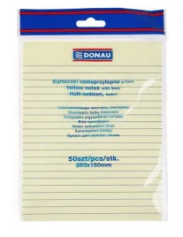 bloczek-samoprzylepny-donau-150x2030mm-75g-w-linie-zolty-50k