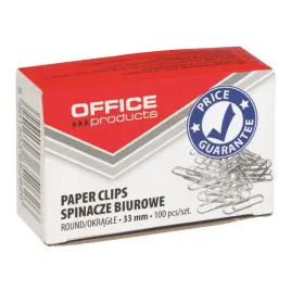 spinacze-okragle-office-products-srebrne-33mm-a100