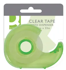 tasma-biurowa-z-dyspenserem-q-connect-19mm-33m-mix