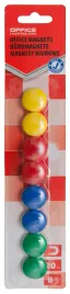 magnesy-do-tablic-okragle-20mm-office-products-a8-mix