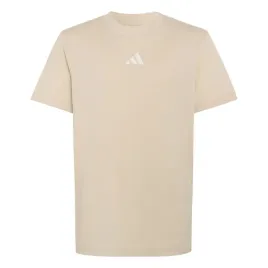 koszulka-dziecieca-adidas-bawelniana-bezowa-wyszywane-logo-kr1540-164