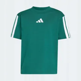 koszulka-dziecieca-adidas-bawelniana-zielona-z-paskami-kt3319-110