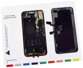 mata-magnetyczna-na-srubki-z-tapeta-iphone-xs-max-organizer-serwisowy