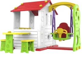 domek-ogrodowy-3w1-dla-dzieci-czerwony-dach