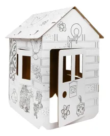 domek-xxl-z-autem-kolorowanka-3d-dla-dzieci