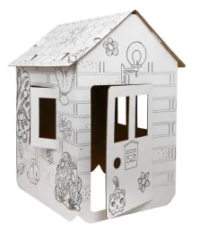 domek-xxl-z-konmi-kolorowanka-3d-dla-dzieci