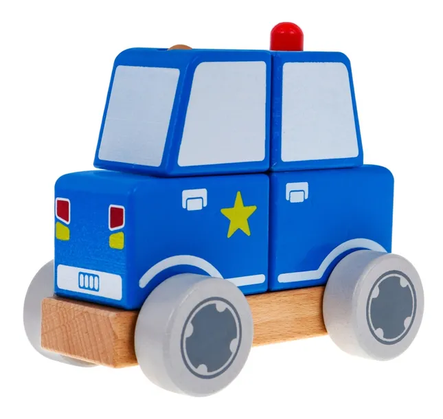 drewniane-autko-policja