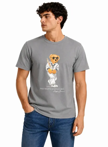 T-shirt Męski Polo Ralph Lauren Bear Szary r. XL