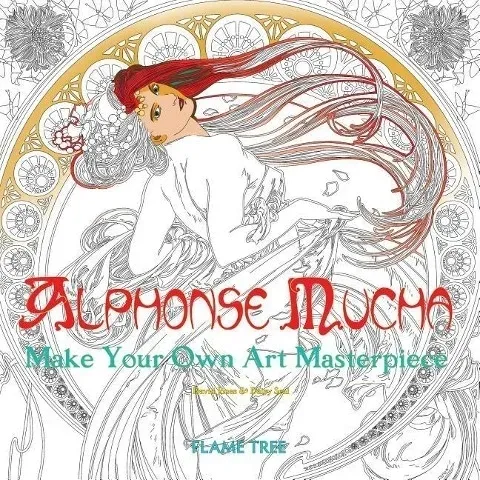 kolorowanka-alphonse-mucha-wydawnictwo-flame-tree-publishing