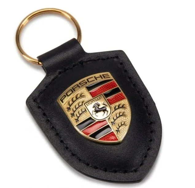 BRELOK BRELOCZEK DO KLUCZY GODŁO PORSCHE KOLOR CZARNY