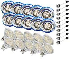 10x-oprawa-halogenowa-z-niebieskim-paskiem-led-zarowka-led-gu10-3w-zestaw