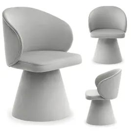 designerskie-krzeslo-z-obrotowym-siedziskiem-stozkowa-noga-solea-szary