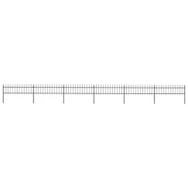 vidaxl-ogrodzenie-z-pretow-z-grotami-stalowe-102-x-06-m-czarne