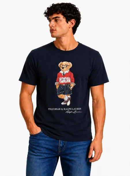 T-shirt Męski Polo Ralph Lauren Bear Granatowy r. L