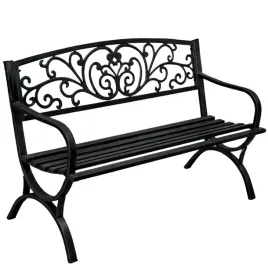 lawka-ogrodowa-taras-ogrod-parkowa-metalowa-oparcie-zdobiona-czarna-127-cm
