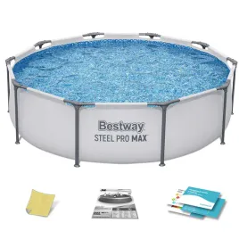 Zdjęcie produktu BASEN STELAŻOWY OGRODOWY RODZINNY 305x76 BESTWAY ZESTAW 4w1