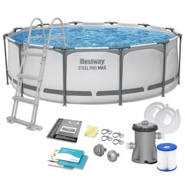 Zdjęcie produktu BASEN STELAŻOWY OGRODOWY OKRĄGŁY 366x100cm BESTWAY ZESTAW 10w1