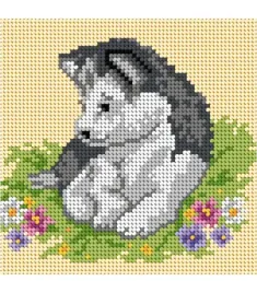 kanwa-piesek-husky-15x15cm-1012