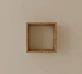 polka-wiszaca-kostka-kubik-regal-na-ksiazki-skrzynia-30-x-30-dab-sonoma