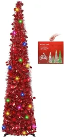 sztuczna-choinka-swiateczna-rozkladana-swiecaca-led-czerwona-150-cm