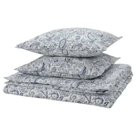 ikea-rodgersia-komplet-poscieli-niebieski-bialy-200x200-50x60-cm