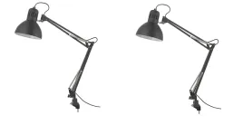 ikea-tertial-2x-lampa-lampka-biurkowa-kreslarska-ciemnoszara