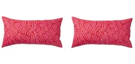 ikea-sandmott-poduszka-czerwony-rozowy-30x58-cm-komplet-2-sztuk