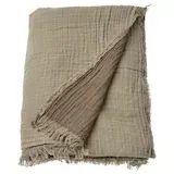 ikea-vallkrassing-koc-pled-brazowy-150x200cm-bawelna