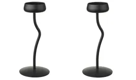 ikea-silverparon-swiecznik-na-swiece-kolumnowa-czarny-komplet-2-sztuki
