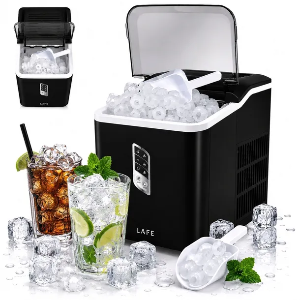 Kostkarka do lodu MASZYNA DO LODU CZARNA 12 KG LODU Lafe IceTwist Pro