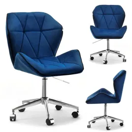 designerski-fotel-obrotowy-z-pikowanego-weluru-velo-move-granat-chrom