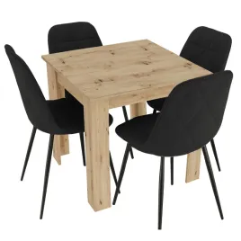 stol-z-4-krzeslami-welur-80x80-dab-artisan-do-kuchni-jadalni-salonu-loft