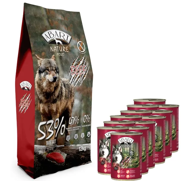 Abart Nature Adult Grain Free Beef 12kg Bezzbożowa karma dla psa z wołowiną