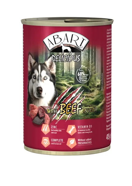 Abart Delicious Puszka dla psa 415g Wołowina w galaretce