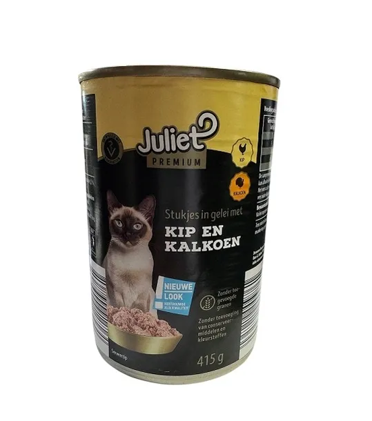 Juliet Premium puszka kawałki drobiowe dla kota galaretka 415g