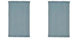 ikea-sortso-dywanik-chodnik-tkany-dywan-niebieski-bawelniany-zestaw-2-sztuk