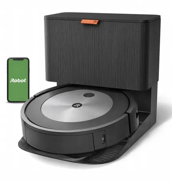 ROBOT SPRZĄTAJĄCY IROBOT ROOMBA J7+ CZARNY Z WYSOKĄ STACJĄ DOKUJĄCĄ- ZESTAW