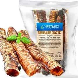 przysmak-naturalny-gryzak-dla-psa-tchawica-wolowa-petmex-30cm-3szt