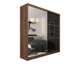 szafa-ubraniowa-200-cm-orzech-warmia-czarne-szklo-lacobel-z-lustrem-v200