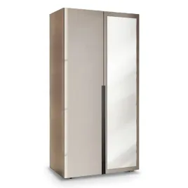 szafa-dwudrzwiowa-90-cm-uchylna-przedpokoj-kaszmir-aria-hexa-czarna-lustro