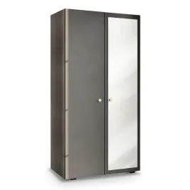 szafa-dwudrzwiowa-90-cm-uchylna-przedpokoj-szara-aria-galka-zlota-z-lustrem