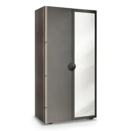 szafa-dwudrzwiowa-90-cm-uchylna-przedpokoj-szara-aria-uchwyt-z-lustrem