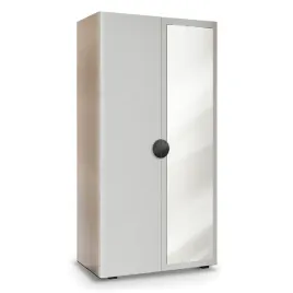 szafa-dwudrzwiowa-90-cm-uchylna-przedpokoj-biala-aria-uchwyt-z-lustrem