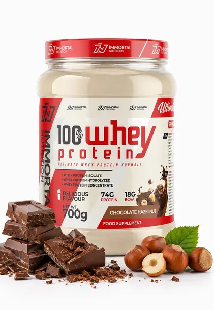 IMMORTAL WHEY PROTEIN CZEKOLADA ORZECH BIAŁKO SERWATKOWE WPI 700G