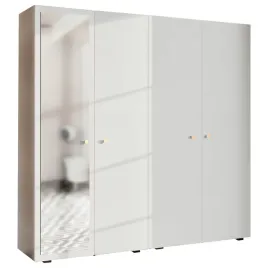 szafa-czterodrzwiowa-180-cm-uchylna-przedpokoj-bialy-aria-zloty-z-lustrem