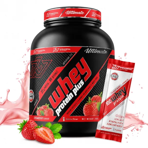 IMMORTAL WHEY PROTEIN PLUS 2000g WPC BIAŁKO CASEIN