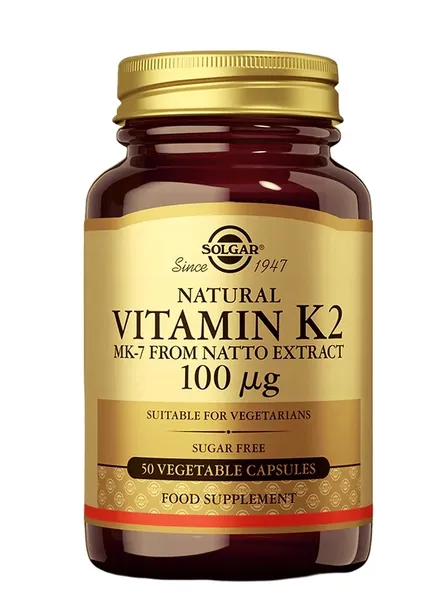 Solgar Witamina K2 MK-7 100mcg 50 kapsułek NATURALNA WITAMINA K-2