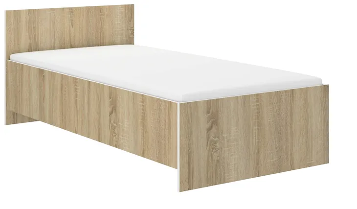 Łóżko dziecięce młodzieżowe- JUNIOR- 180x90 Sonoma lub Białe z materacem
